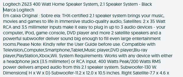 Logitech Z623 400 Watt