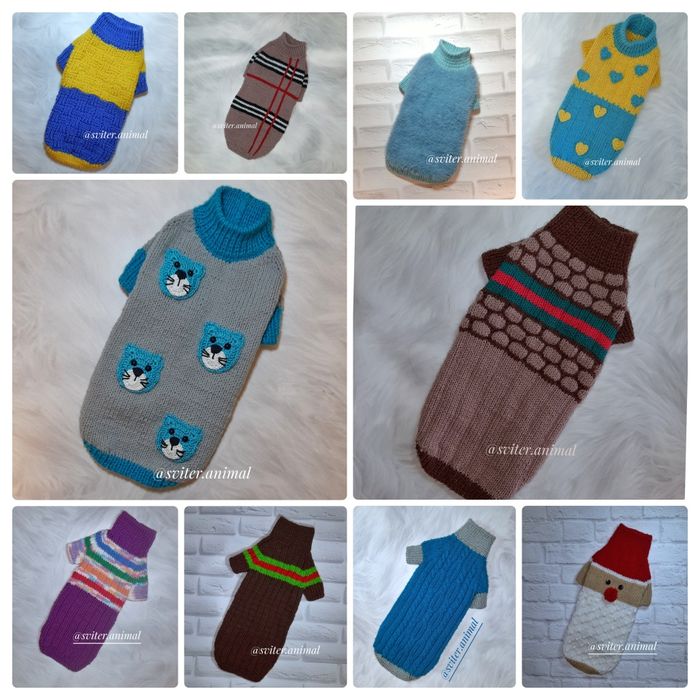 Одежда для собаки и котов под заказ. Свитер для сфинкса, собаки