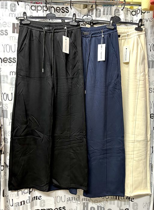 Широкие женские брюки багги, утеплённые на флисе, s/m, l/xl