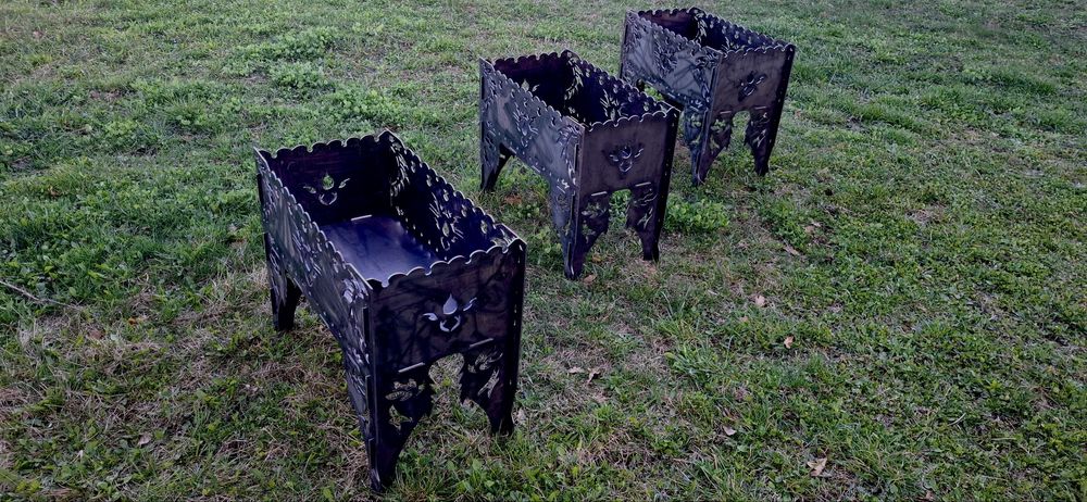 Збірний мангал з візерунками