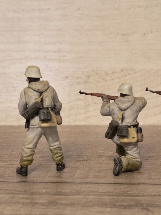 Modelismo militar figuras da Werhmatch camuflado de Inverno 1.35 em resina