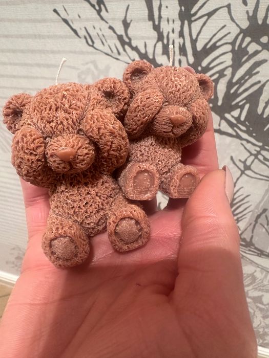 Zestaw Prezentowy Misie Woskowe,  Handmade | Słodki Prezent dla Niej