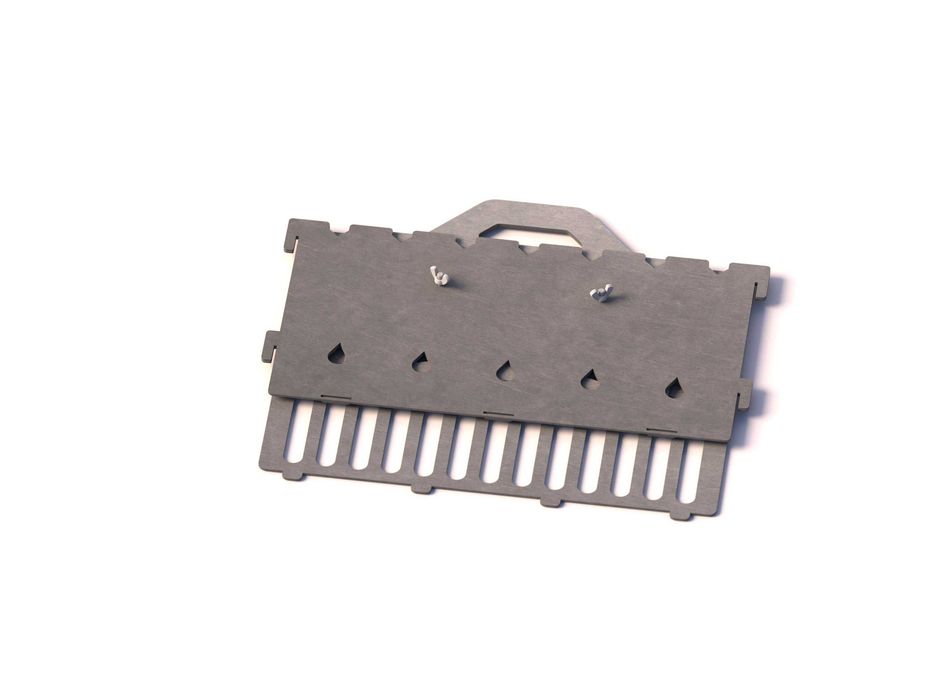 Grill składany 370 mm x 250 mm - projekt pliki dxf