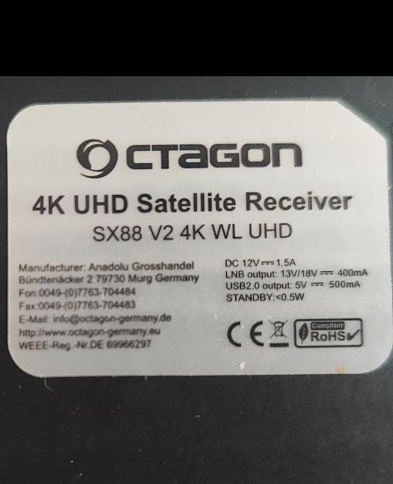 Box Octagon SX88 V2 5G Dual Boot – Enigma 2/DefineOS – Satellite 4K64738686950658124