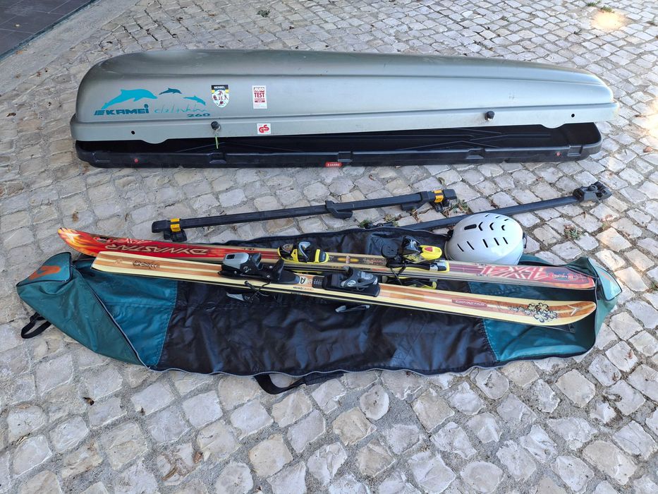 Caixa de transporte tejadilho (Ski e outros)
