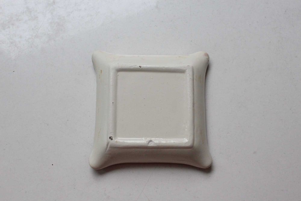 Mały Talerzyk salaterka patera kwadratowa mała szklany ceramiczny owoc