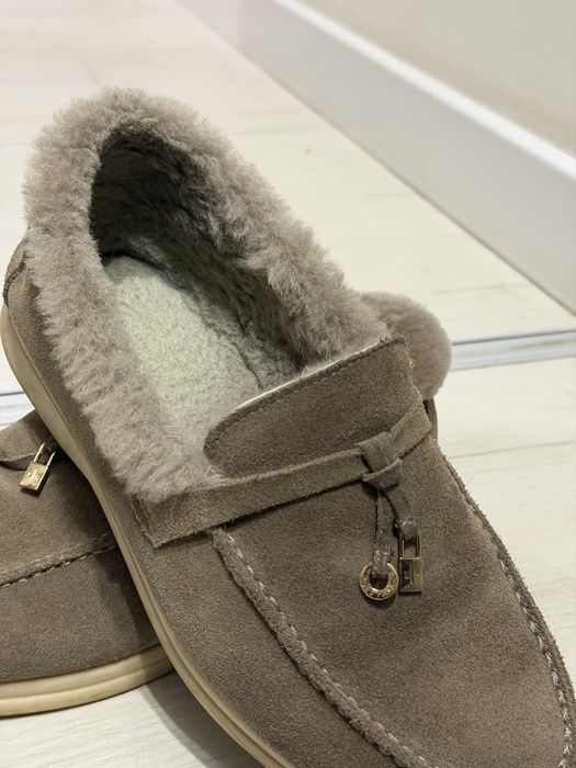 Тёплые лоферы в стиле loro piano