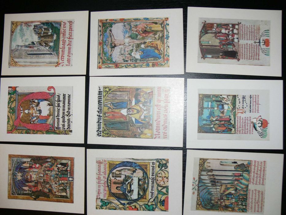 Pontyfikał Erazma Ciołka zestaw 9 pocztówek w obwolucie z PRL 1965r