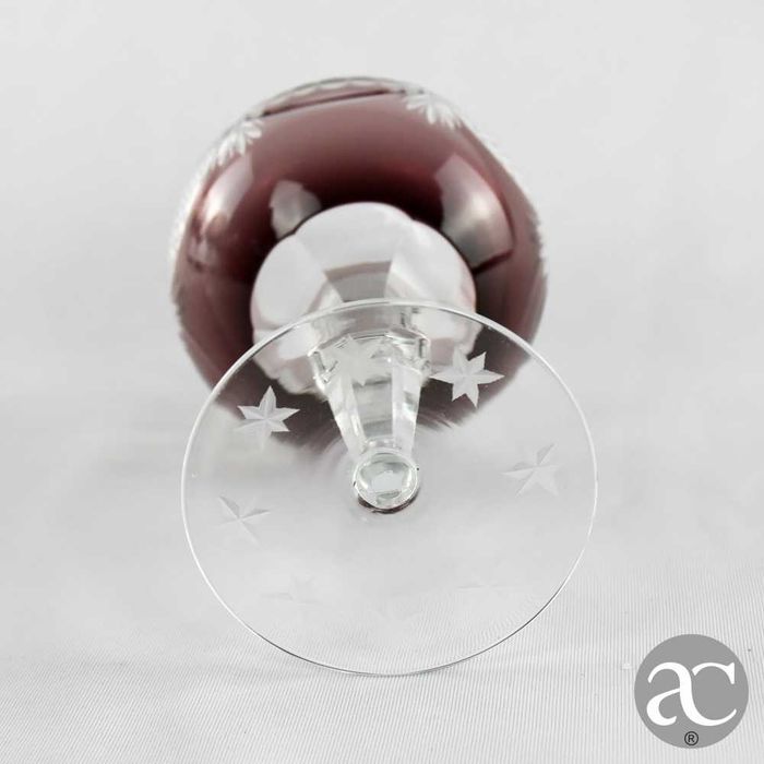 Conjunto de 6 Copos / Taças Doublé em Cristal Alemão, 24% de chumbo