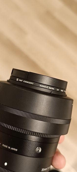 Obiektyw Sigma  30mm f1.4 DC DN, mocowanie Sony E+filtr UV