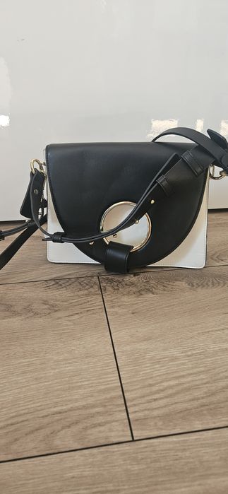 Torebka topshop czarno biała