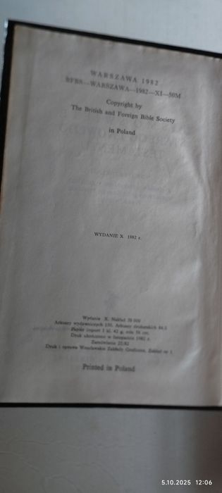 Biblia to jest Pismo Święte Starego i Nowego Testamentu.