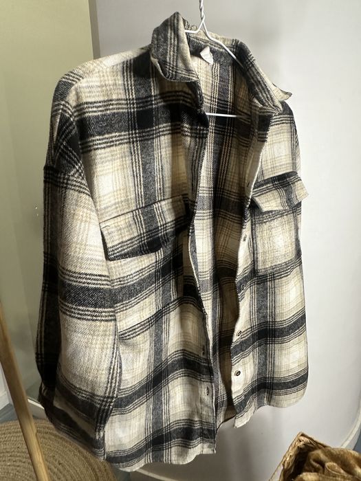 Тепла рубашка Colabear у клітинку на дівчинку, 130 см