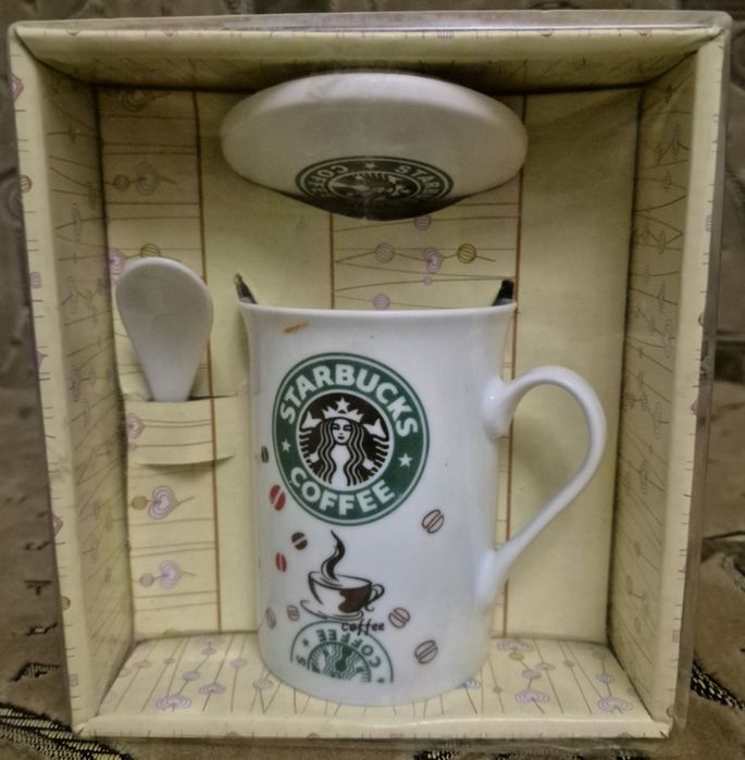 Чашка STARBUCKS, набір для чаю, подарунковий набір, чашка