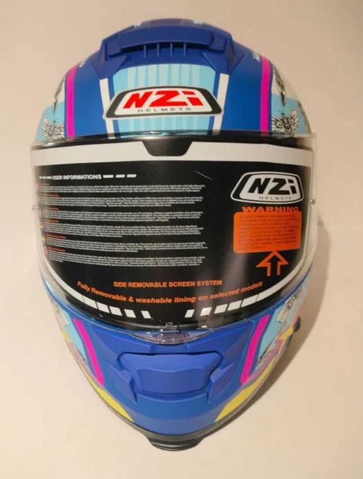 Capacete NZi integral feminino dupla viseira mota scooter novo