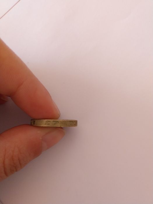 Moeda 1 Libra Esterlina (One Pound) 2002 - Reino Unido (Três Leões)