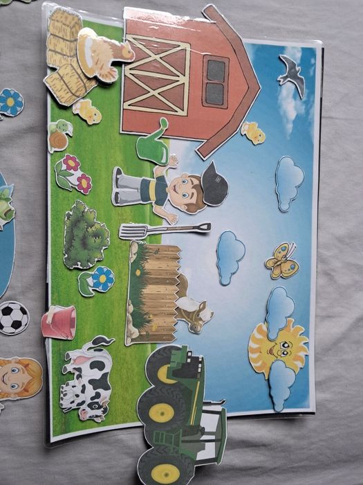 Kreatywna układanka magnetyczna wieś, zwierzęta