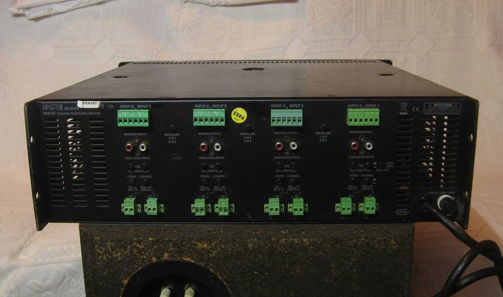 Potężny wzmacniacz 1600W Apart PA8250 sprawny 25 kg