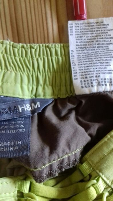 Шорты детские  H&M 4-6лет, 10-11л.