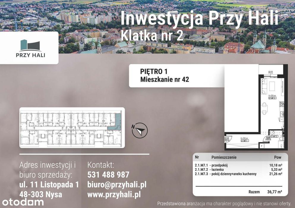 Przy Hali - 36,77 m2