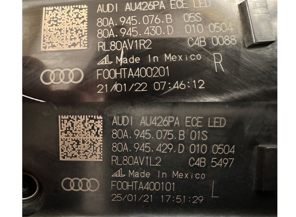 Стоп стопи стопы AUDI EU MATRIX Q5 80A рест дорест 17-25 год