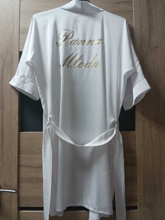 Biały szlafrok „Panna Młoda” XS/S
