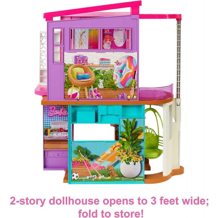 Будиночок дім Барбі Barbie Malibu Vacation House Playset HCD50