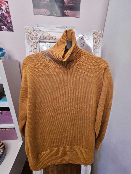 Светр KNITEL вовняний, гірчичний