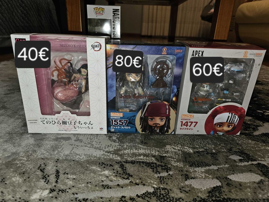 Figuras funko pop e nendoroid