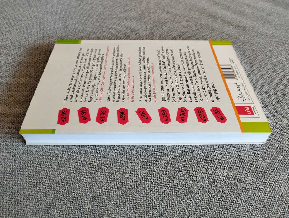 Livro "Tudo tem um preço" de Eduardo Porter