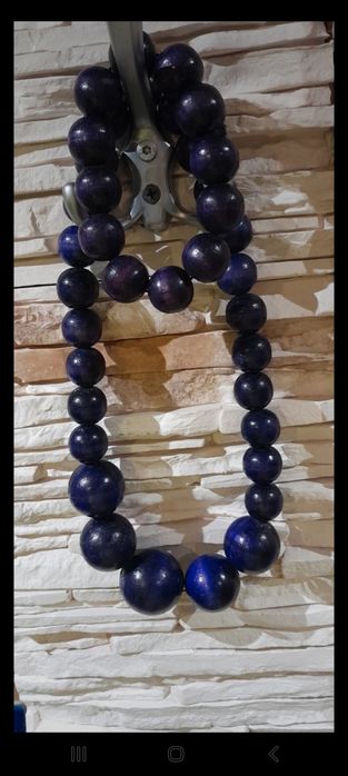 Zestaw biżuterii drewniane korale