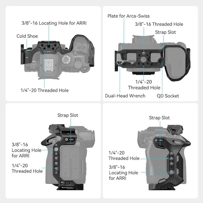 Cage SmallRig 4161 | Canon R6 II | Canon R6 III | SELADA