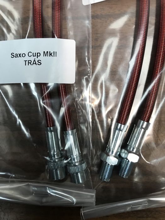 Tubos Travao Malha Aço Saxo Cup