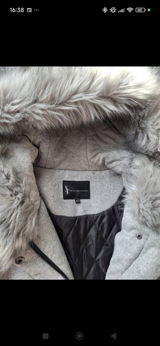 Płaszcz damski szary zimowy  xs