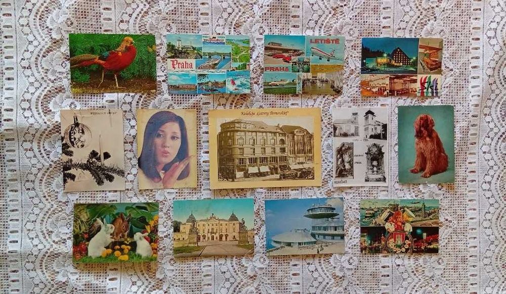 pocztówki / widokówki zbiór / zestaw pocztówek widokówek prl 13 sztuk