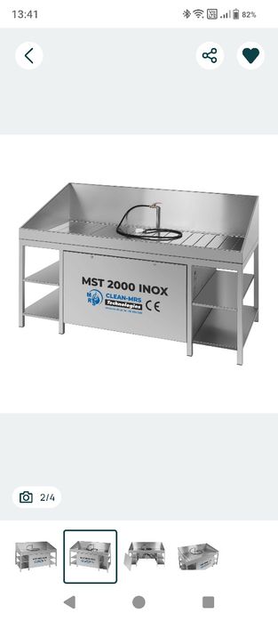 Myjka  warsztatowa nierdzewna MST 2000 MARWIS z pompą Inox