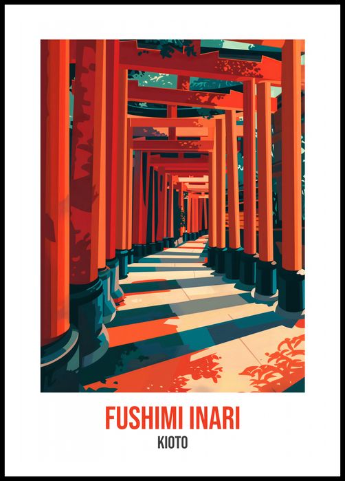Plakat 68x98cm Fushimi Inari