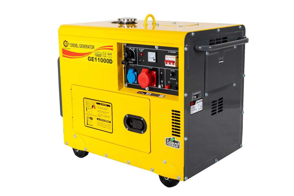 NOWY Agregat prądotwórczy generator HDM 11000 DIESEL rozrusznik ON 7500W 7,5kW!!!
