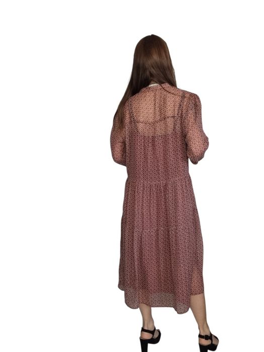 Burgundowa sukienka neo noir rozmiar xl 42
