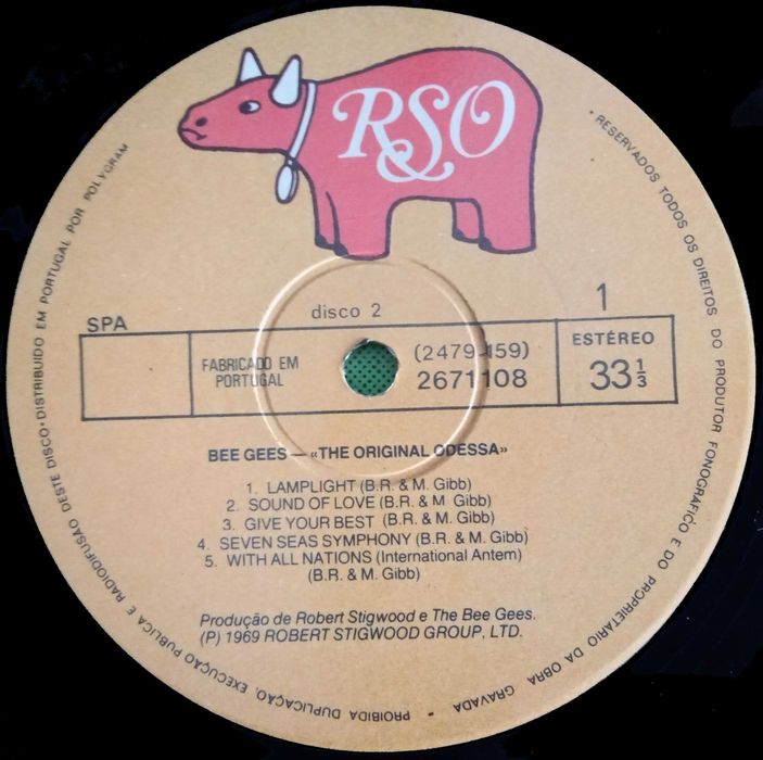 Bee Gees	- - - - -	Odessa	- - - - -	2 X LP