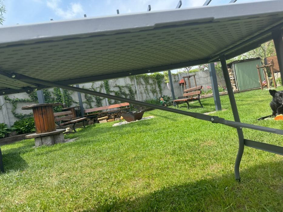 Stół rozkładany 220x70 szary