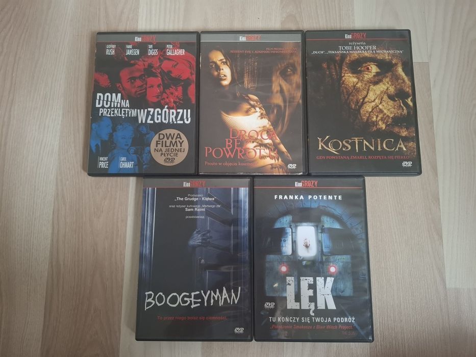 Zestaw 5 filmów Kino grozy DVD