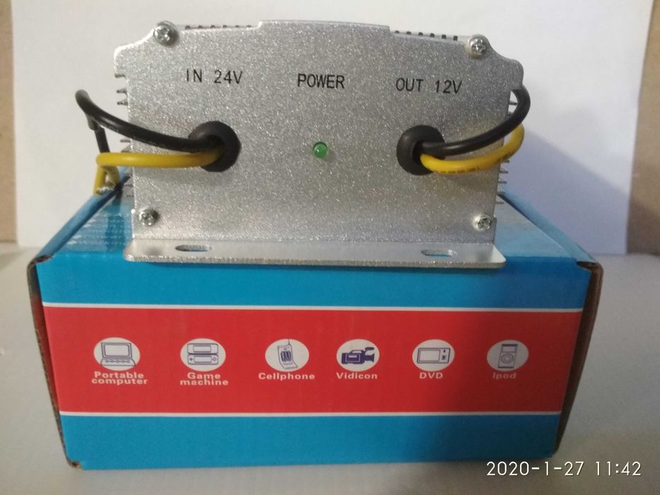 Адаптер, преобразователь 24V на 12V , 5A.