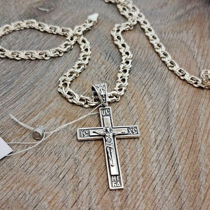 Срібний хрестик Серебряный крест Серебро 925 подвеска підвіс