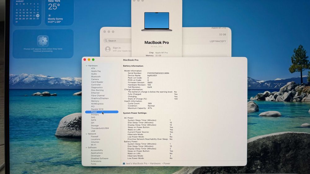MacBook Pro 16 2021 M1 Pro 32GB RAM 512GB SSD