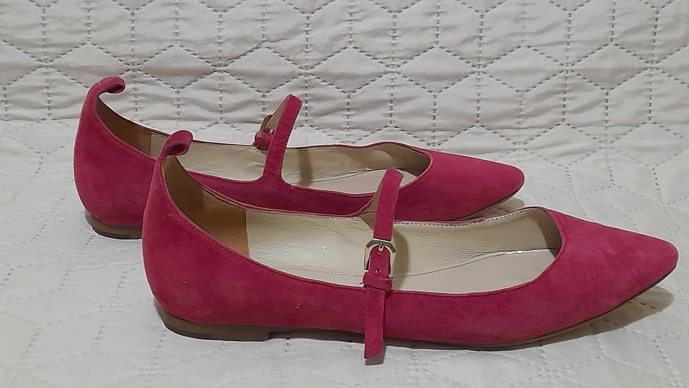 Baleriny damskie Massimo Dutti  rozmiar 37  zamszowe