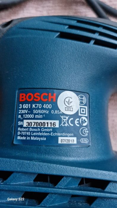 Вібраційна шліфмашина Bosch GSS 23 A Professional 190 Вт