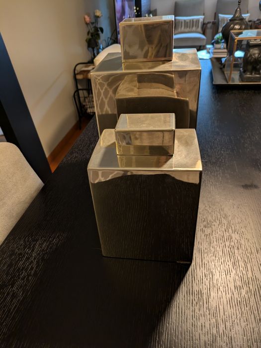 Peças decorativas em inox