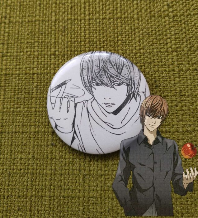 Zestaw Przypinek Death Note (4 przypinki)