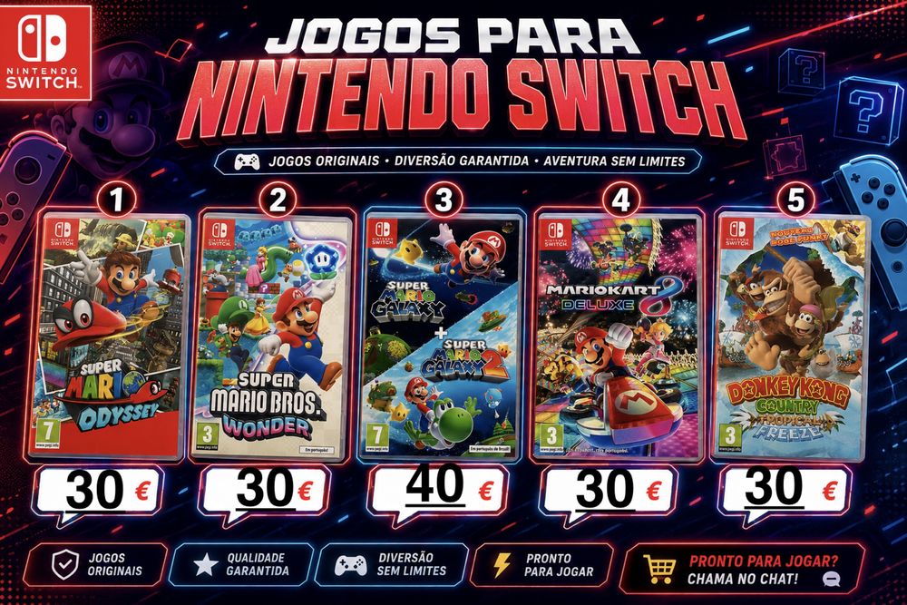 Jogos Nitendo SWITCH